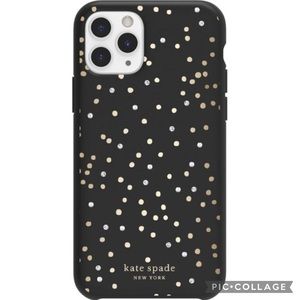 Kate Spade NY Protective Hard Shell Case for Apple iPhone 11 Pro: Dots & Gems - Thumbnail 3